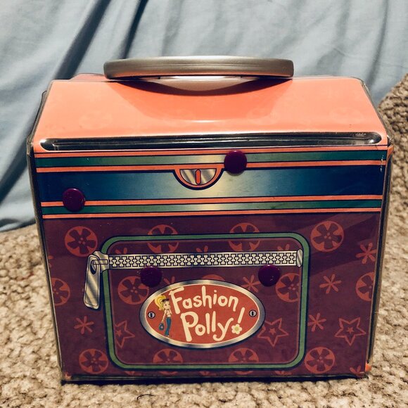 Vtg Fashion Polly Pocket Fold-Out Salon Shop Bakery Playset Carry Case (No Doll) - Picture 1 of 9